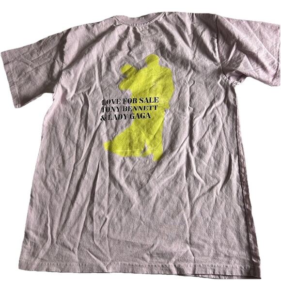 LADY GAGA TONY BENNETT Love For Sale Concert Merchandise T-Shirt Pink Medium - Picture 2 of 3